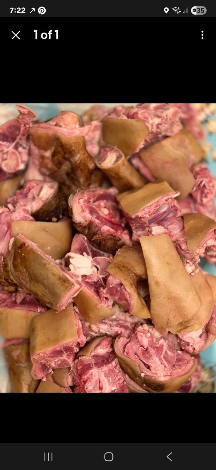 Special Goat Meat with Skin 1kg